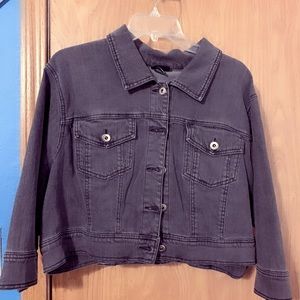 Torrid crop denim jacket